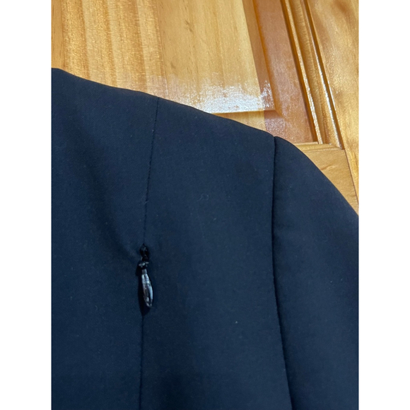Akris Punto Quiet Luxury Wool Blazer Jacket Black Snap Front Closure Size Us 6 - Picture 5 of 11